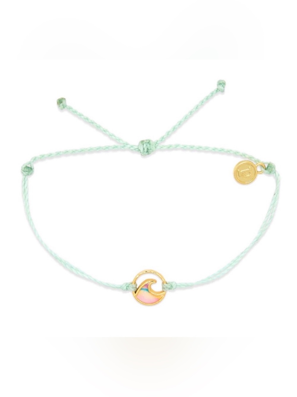 PURA VIDA Winterfresh Green Ombré Wave Charm Bracelet